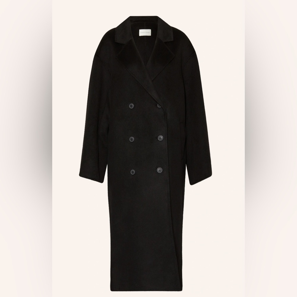 LouLou De Saison Borneo Wool Cashmere Coat, XS, Black - Picture 5 of 11